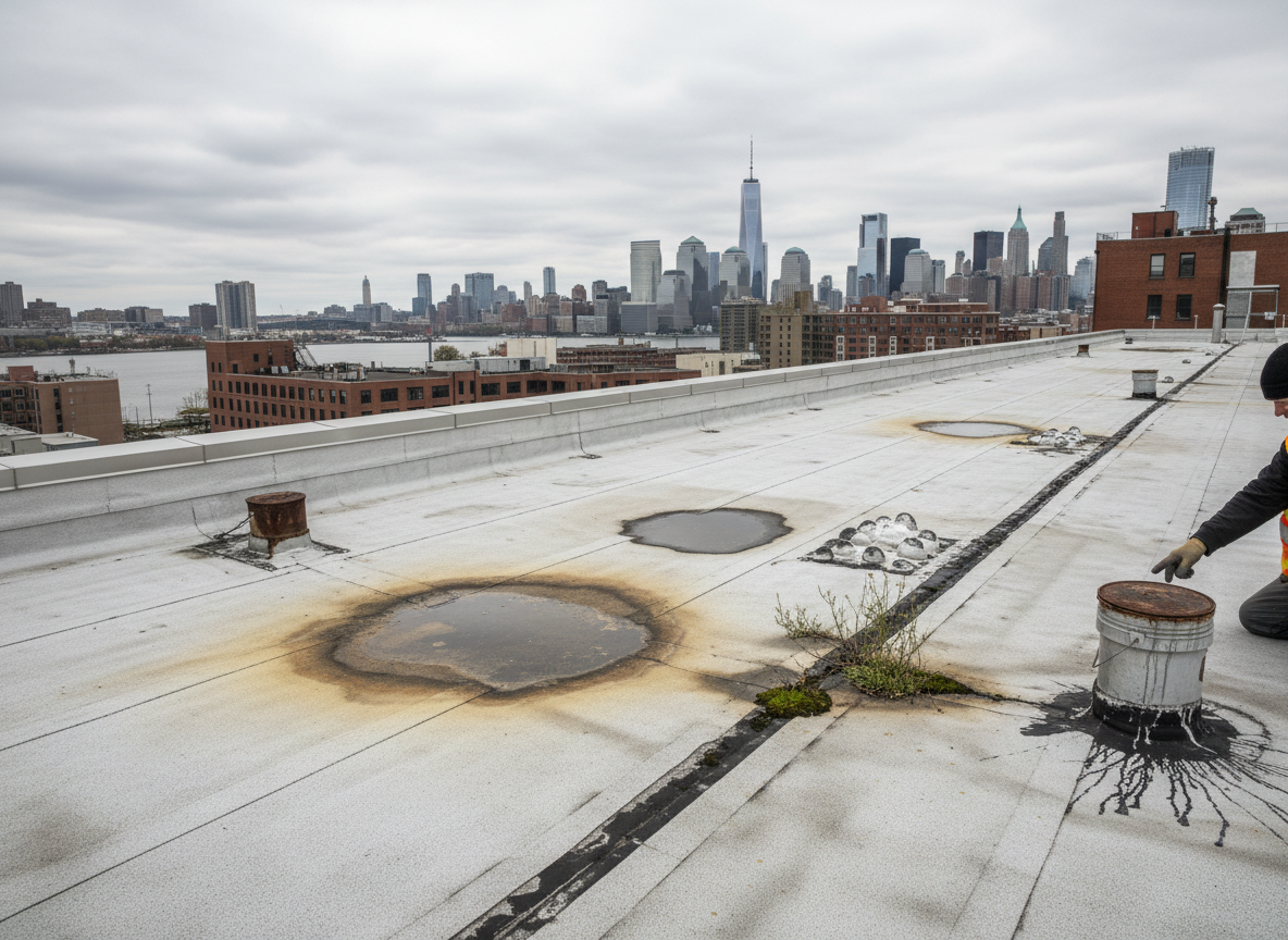 How to Spot Early Signs of Commercial Roof Leaks in Jersey City