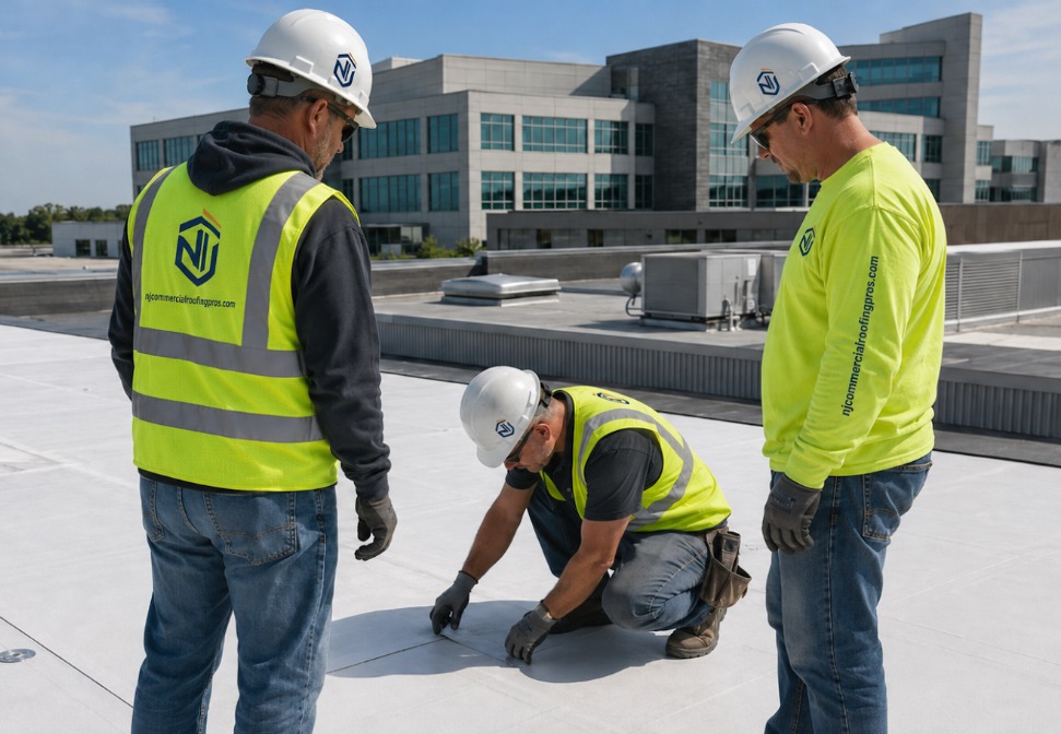 The NJ Commercial Roofing Pros team